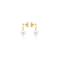 Crystal &amp; Silver Ohrstecker Crystal Pearl