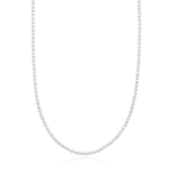 Crystal & Silver Choker-Halskette Crystal Pearl
