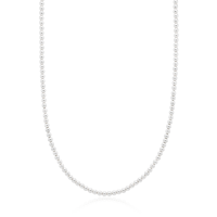 Crystal &amp; Silver Choker-Halskette Crystal Pearl