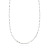 Crystal &amp; Silver Halskette Crystal Pearl