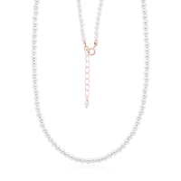Crystal & Silver Halskette Crystal Pearl