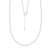 Crystal & Silver Halskette Crystal Pearl