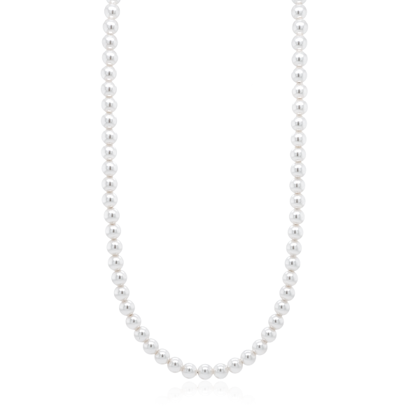 Crystal & Silver Halskette Crystal Pearl