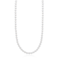 Crystal &amp; Silver Halskette Crystal Pearl