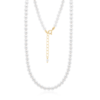 Crystal &amp; Silver Halskette Crystal Pearl