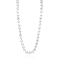Crystal &amp; Silver Halskette Crystal Pearl