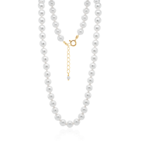 Crystal &amp; Silver Halskette Crystal Pearl