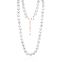 Crystal & Silver Halskette Crystal Pearl