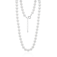 Crystal & Silver Halskette Crystal Pearl