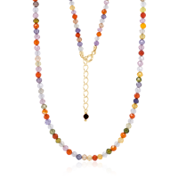 Crystal & Silver Halskette Zirkonia-Pearl...