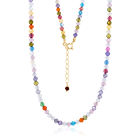 Crystal & Silver Halskette Zirkonia-Pearl...