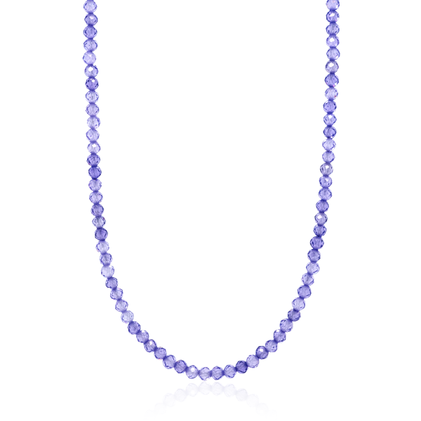 Crystal & Silver Halskette Zirkonia-Pearl in versch. Farben