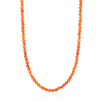 Crystal & Silver Halskette Zirkonia-Pearl in versch. Farben