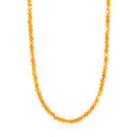 Crystal & Silver Halskette Zirkonia-Pearl in versch. Farben
