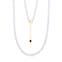 Crystal & Silver Halskette Zirkonia-Pearl Crystal...