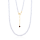 Crystal & Silver Halskette Zirkonia-Pearl Crystal Weiß Silber vergoldet