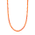 Crystal & Silver Halskette Zirkonia-Pearl Orange Silber vergoldet