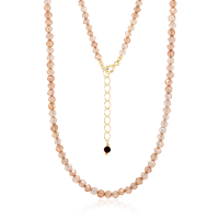 Crystal & Silver Halskette Zirkonia-Pearl...