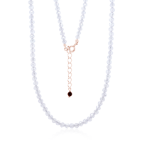 Crystal & Silver Halskette Zirkonia-Pearl Crystal...