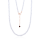 Crystal & Silver Halskette Zirkonia-Pearl Crystal Weiß Silber Rosé
