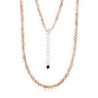 Crystal & Silver Halskette Zirkonia-Pearl...