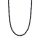 Crystal & Silver Halskette Zirkonia-Pearl Schwarz Silber
