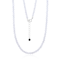 Crystal & Silver Halskette Zirkonia-Pearl Crystal...