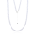 Crystal & Silver Halskette Zirkonia-Pearl Crystal Weiß Silber