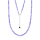 Crystal & Silver Halskette Zirkonia-Pearl Lila Silber